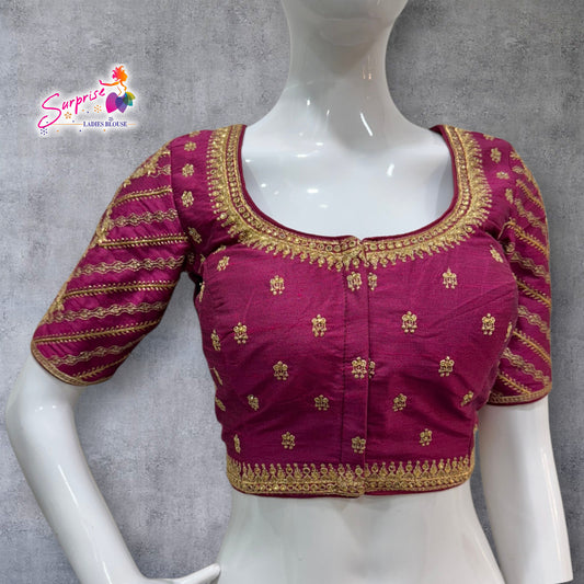 Madhubala Machine work designer Readymade blouse