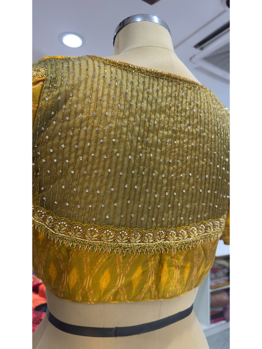 HANDWORK READY MADE POCHAMPALLY (Green)