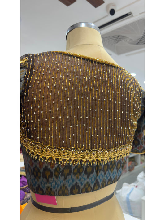 HANDWORK READY MADE POCHAMPALLY (Black)