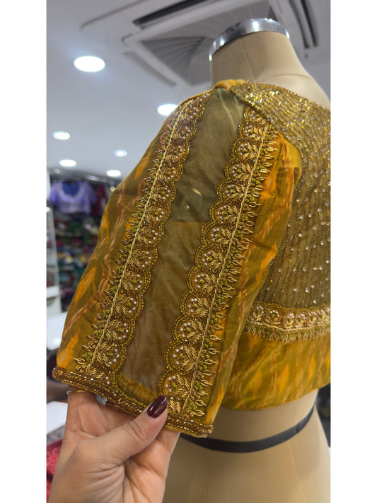 HANDWORK READY MADE POCHAMPALLY (Green)