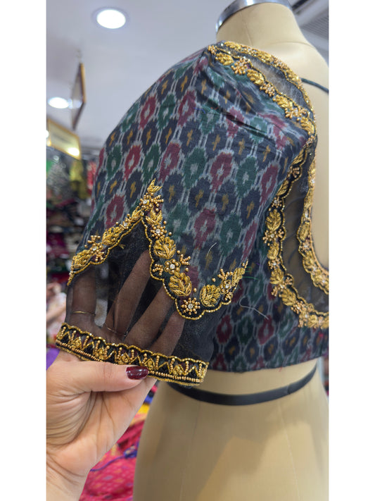 HANDWORK READY MADE POCHAMPALLY BLOUSE