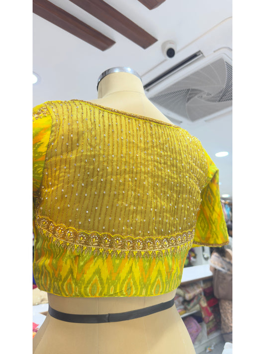HANDWORK READY MADE POCHAMPALLY (Green)