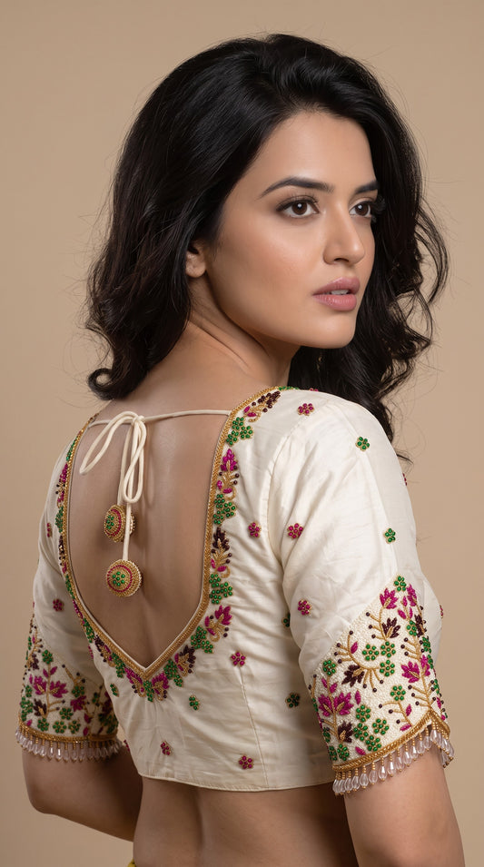 customize handwork Blouse