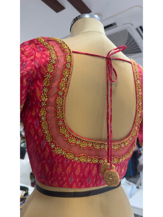 HANDWORK READY MADE POCHAMPALLY BLOUSE