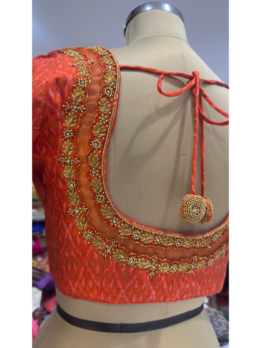 HANDWORK READY MADE POCHAMPALLY BLOUSE