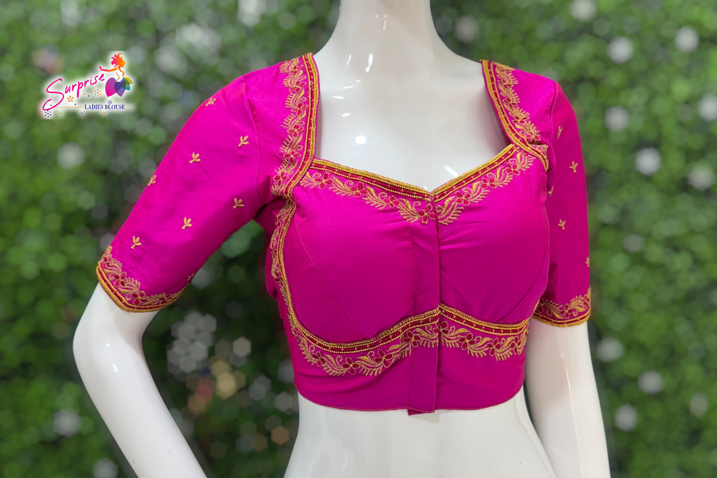 Madhubala Machine work designer Readymade blouse