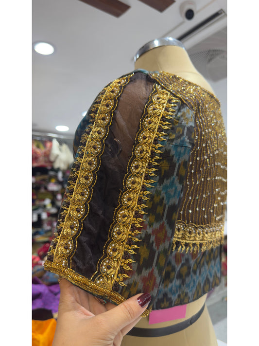 HANDWORK READY MADE POCHAMPALLY (Black)