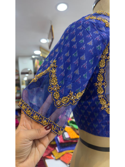 HANDWORK READY MADE POCHAMPALLY BLOUSE