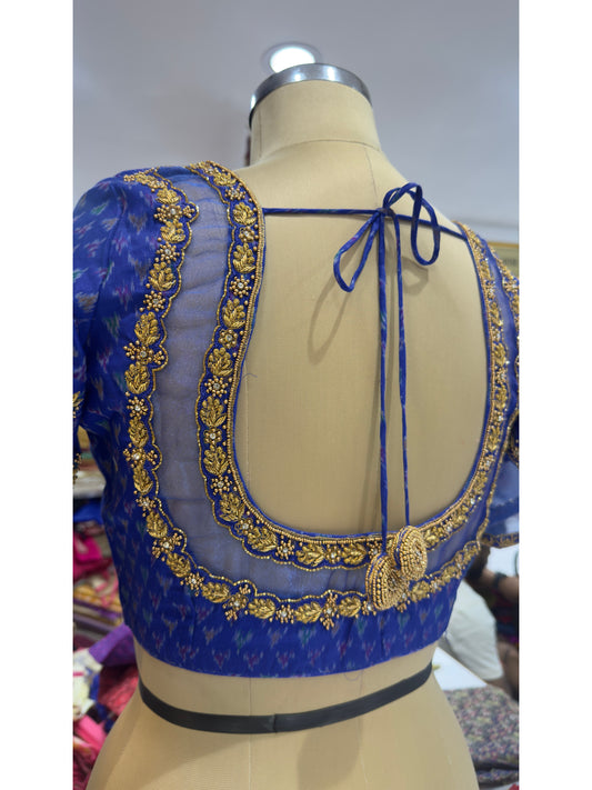 HANDWORK READY MADE POCHAMPALLY BLOUSE