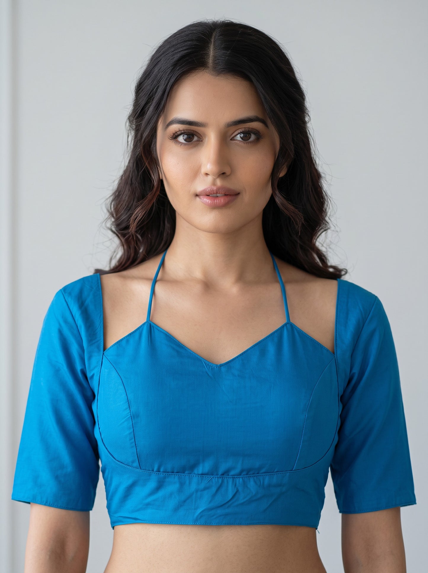 READY MADE MADUBALA BLOUSE (SKY BLUE)