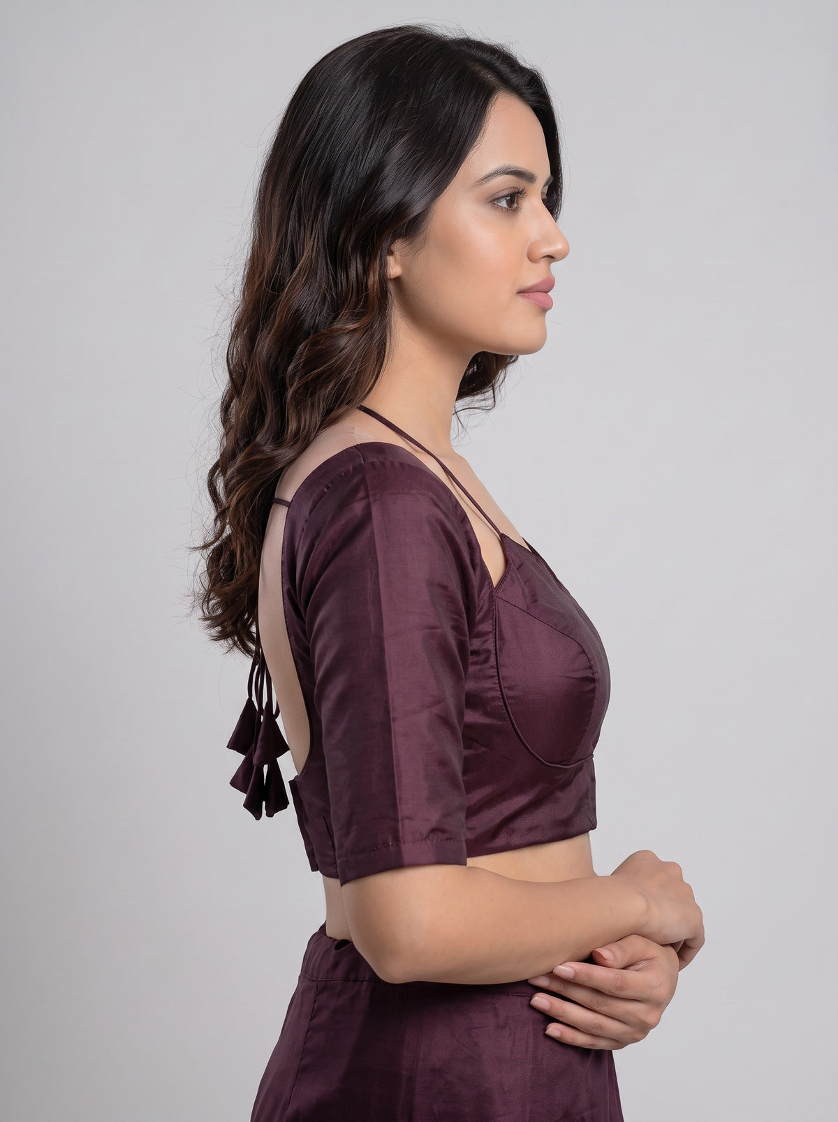 READY MADE MADUBALA BLOUSE (WINE)
